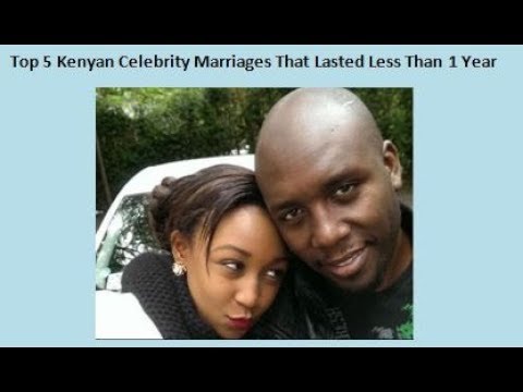 Top 5 Kenyan Celebrity Marriages That Lasted Less Than 1 Year