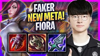 FAKER CRAZY NEW META FIORA TOP! - T1 Faker Plays Fiora MID vs Katarina! | Season 2024