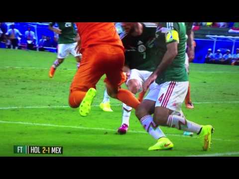 Robben penalty dive against Mexico