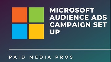 Microsoft Audience Ads Campaign Setup