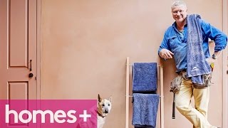 Our favourite handyman Scotty Cam shows us how to make a simple leaning towel rack for the bathroom - or use it as extra ...