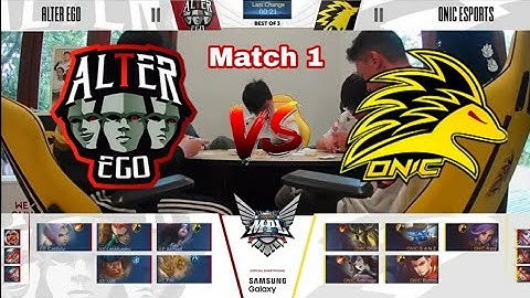ALTER EGO VS ONIC ESPORTS GAME 1 | MPL ID S6 WEEK 4 DAY 2