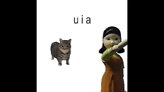 u ii aio ui a i o squid game UIA Cat Cover - red u i a green u i a #cats #fyp #foryou