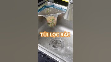 Mua cái này về để đổ thức ăn thừa không bị nghẹt bồn rửa, vệ sinh hơn #letnhancheck #review #giadung