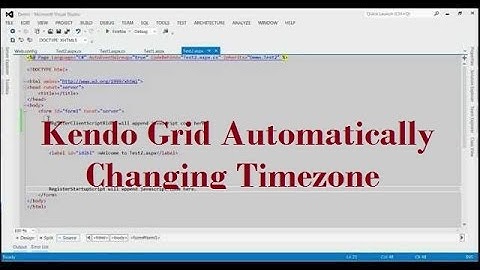 Kendo Grid Automatically Changing Timezone
