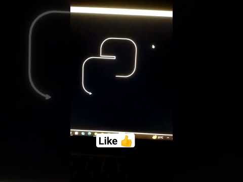 Draw Python logo by using python code #python #coding #hacker #viral # ...