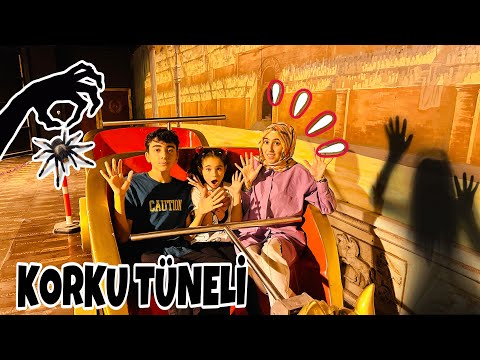 ANNEM İLE KORKU TÜNELİNE GİRDİK !! ANNEM KORKTU !! LUNA PARK VLOG !!