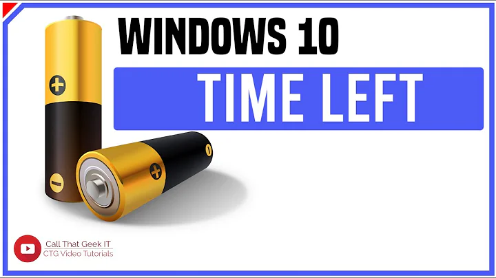 How to Enable Battery Time Remaining on Windows 10