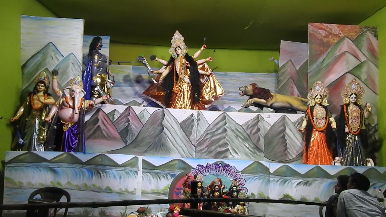 Durga Puja || machin murti || moving murti show || jai mata di🙏🙏