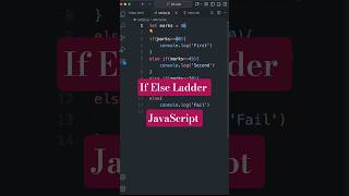IF Else Ladder in JavaScript #coding #programming