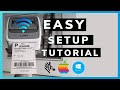 Zebra zsb wireless thermal printer step by step wifi setup and installation  iphone android mac win