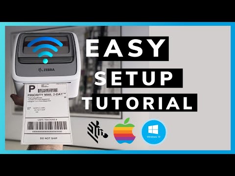 Zebra ZSB Wireless Thermal Printer STEP BY STEP WIFI Setup and Installation | iPhone Android Mac Win
