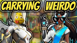 Carrying Weird Teammate In Overwatch 2? Overwatch Funny Flaming And Stream Moments