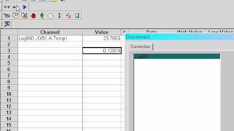How to Disconnect From the Logger on the dataTaker DT800