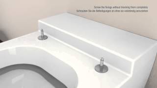 Ceramica Globo  Installation instructions seat cover, quick release hinges, soft closing system