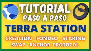 👉 Terra Station wallet TUTORIAL ✅(creación, staking LUNA, como fondear terra station desde BINANCE)