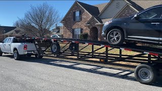 Loading a car on my 3 car wedge for the first time!!