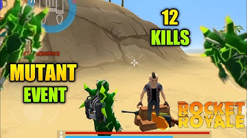 Rocket Royale 12 KILLS MUTANT  OVERPOWERED CLUTCHES - Android gameplay