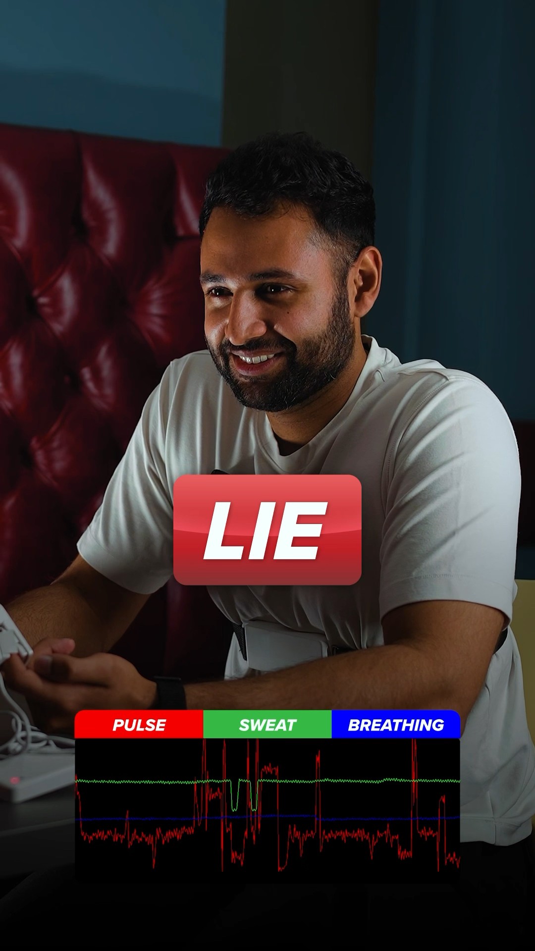 They strapped me to a LIE DETECTOR!