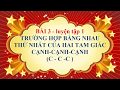 Toán học lớp 7 - Bài 3 - Trường hợp bằng nhau thứ nhất của tam giác - Luyện tập 1