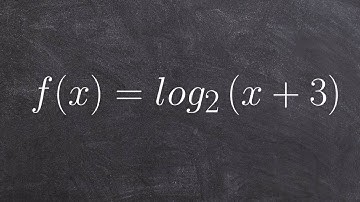 Graphing a logarithmic function with a horizontal shift