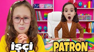 24 SAAT ZENGİN PATRON FAKİR İŞÇİ OLDUM !! BAHAR BANU ALYA 