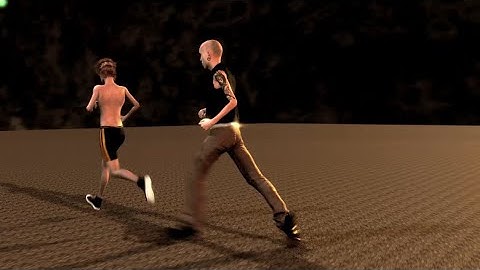 IClone 8 Motion Blur Running Test