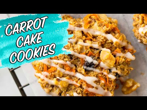 Carrot Cookies with Orange Icing
