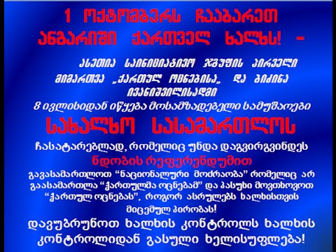 \"ჩააბარე ანგარიში საქართველოს!\" საინიციატივო ჯგუფის შეკრება (08.08.2014წ)