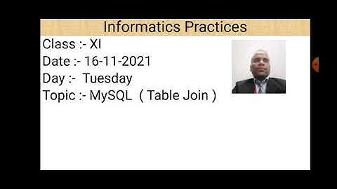 Class XI Informatics Practices 16-11-2021  By Mr. Praveen Singh