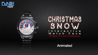 Christmas Snow HD Watch Face, Widget & Live Wallpaper screenshot 1