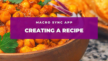 Creating A Recipe in Macro Sync