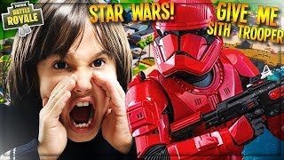 ANGRY NOOB CRIES OVER 'SITH TROOPER' FORTNITE SKIN (Star Wars Rise of Skywalker x Fortnite Trolling)