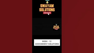 Introduction to Industry 4.0 & Industrial IOT Week 12 | SWAYAM NPTEL Assignment Solutions |SUBSCRIBE