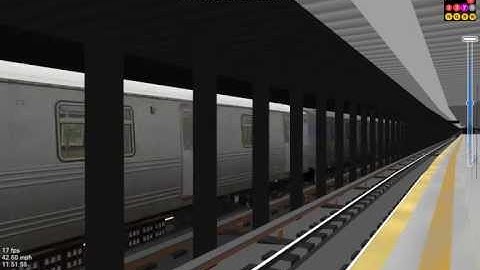 OpenBVE New York City Subway R46 A Train Flies into 42nd Street Port Authority Bus Terminal