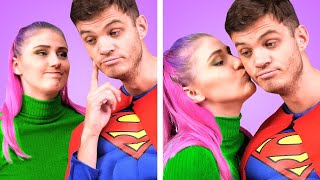 SUPERHERO COUPLE PRANK WARS & FUNNY SITUATIONS By Hungry Panda