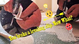 You broke , or maybe forgot a tile leveling base clip, Now what? here is the solution