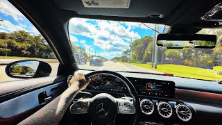 DRIVING IN SPORT MODE WITH MY AMG C63 IN TRAFFIC!!