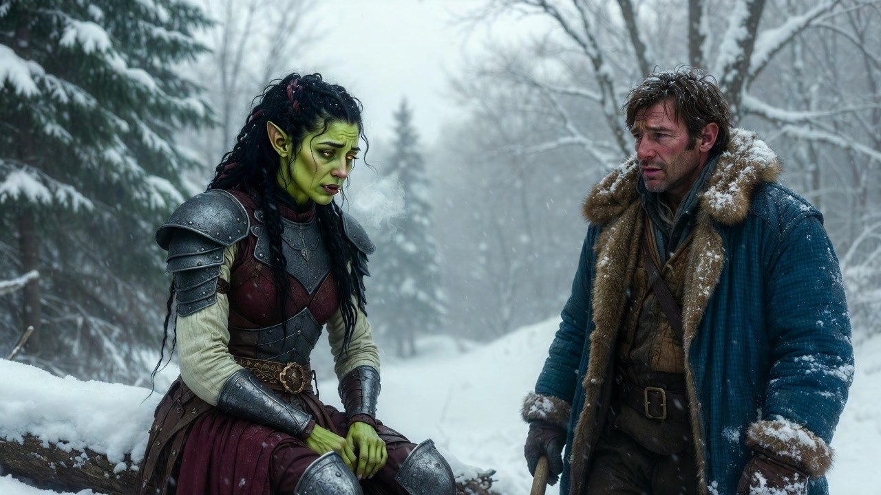 Orc Girl Is Banished for Treason — Until a Compassionate Human Lumberjack Finds Her