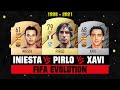 Xavi VS Iniesta VS Pirlo FIFA EVOLUTION! 😱🔥 FIFA 98 - FIFA 21