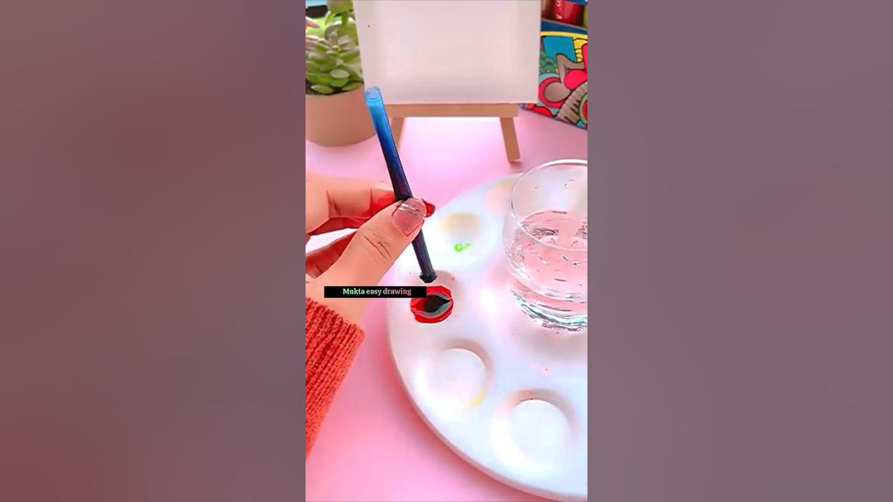 How to make Black & white color shorts art painting youtubeshorts