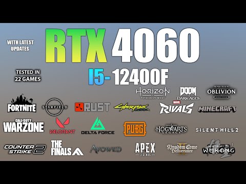 レゾナンス369 RTX 4060 + I5 12400F : Test in 22 Games in Mid 2025 - YouTube