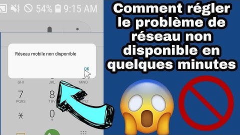 réseau mobile non disponible | 3 solutions pour régler ce problème