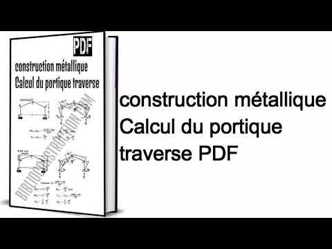 construction métallique Calcul du portique traverse PDF