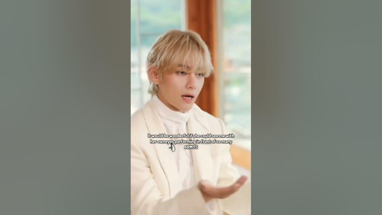 Taehyung's bond with his Grandma is so wonderful🤌😭.the pain in his