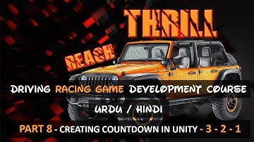 Creating Count Down Timer | Racing Game Development Unity In Urdu / Hindi #8