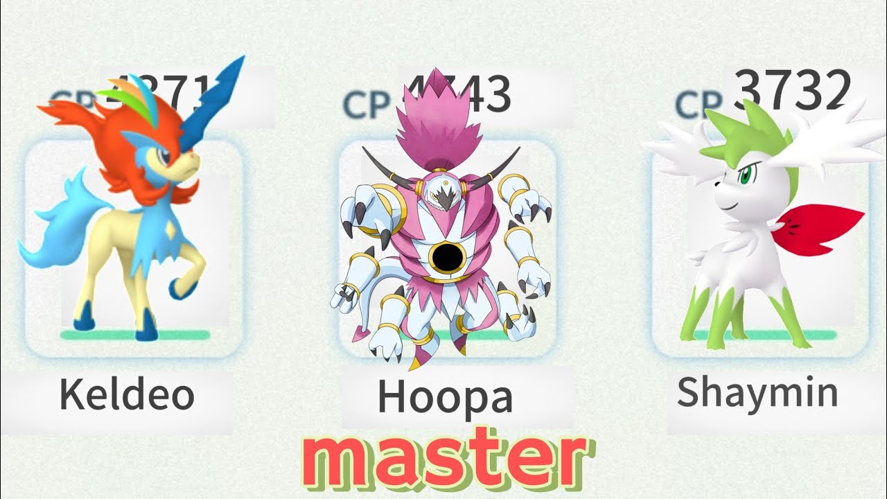 LEGENDARY BATTLE MASTER TEAM Using KELDEO HOOPA SHAYMIN IN POKEMON GO 