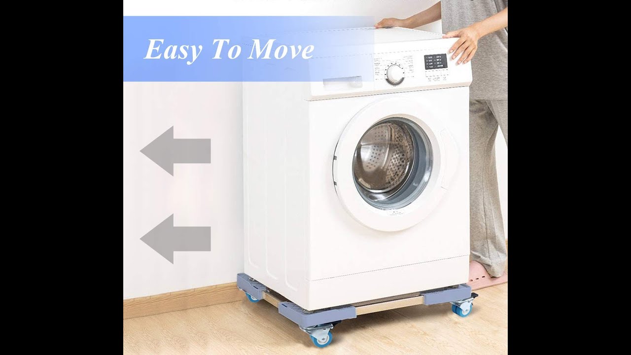 DRSFF - Socle pour machine à laver avec roulettes - Support de 46 cm pour  réfrigérateur, sèche-linge, machine à laver