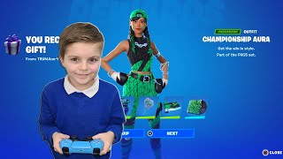 After School Gifting My 9 Year Old Kid NEW Fncs Skin ONLY if My Kid Wins 1v1 Fortnite Game