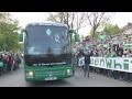 Vor Stuttgart-Spiel: Fans empfangen Werders Bus